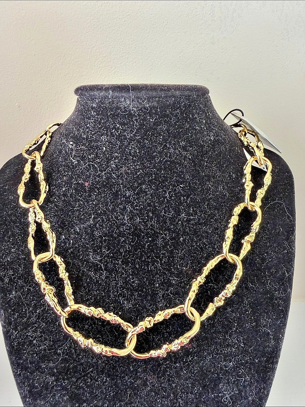 Alexis Bittar Brut Gold Twisted Link Necklace Gold